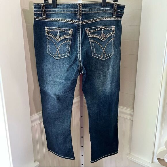 NWT Zenobia XXXL Denim Capri Pants 2% Spandex LA Designer - Picture 2 of 11